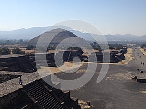 The a view of the Pyramid of the Sun at Teotihuacan photo