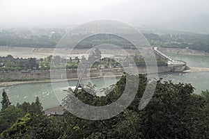 View of the Qin dynasty ancient irrigation system
