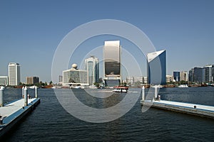 View on quay of Dubai, UAE