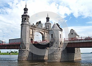 View of the Queen Louise Bridge. Sovetsk, Kaliningrad region