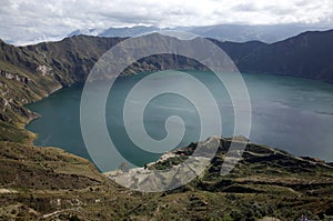 A view of Quilotoa Lake