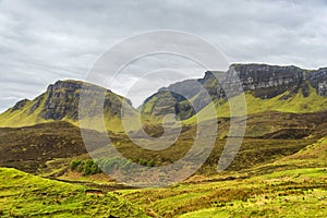 View of the Quiraing landscape, Isle of Skye