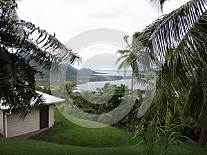 View of Rabaul and Simpson Harbour from Volcano Observatory Look