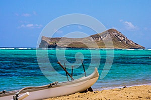 View of Rabbit Island from Waimanalo Beach