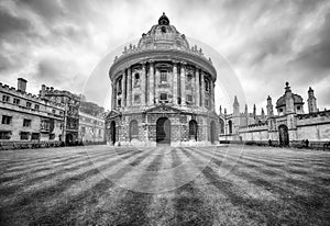 The view of Radcliffe Camera in the center of Radcliffe Square. Oxford University. Oxford. England photo