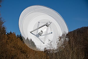 The view of the radio telescope in Effelsberg