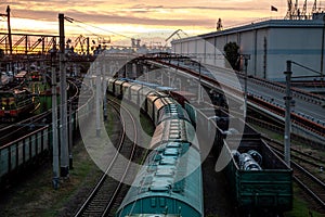 View of the railway from the bridge