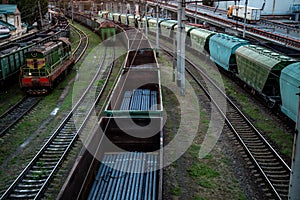 View of the railway from the bridge