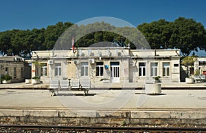 View of the railway station, sunny day, Split, Dalmatia, Croatia