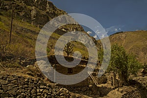 View from the railway to the Andes near  Sibambe.