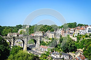 View of Railway viaduct over the River Nidd