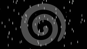 View of rain animation againts black background