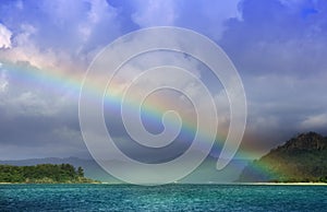 View of a rainbow from Daydream Island