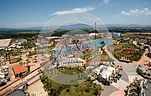 View on the Rainbow Magicland park
