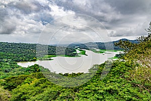 Lake Gatun, aerial view photo