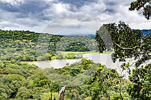 Lake Gatun, aerial view photo