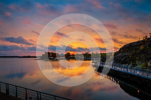 View of Ramsey Lake, Ontario, Canada