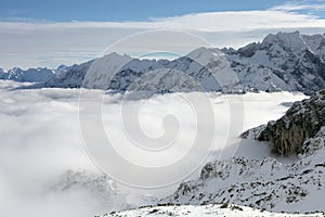 Range of mounts and clouds