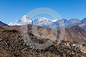 View on the Ranipauwa village near Muktinath