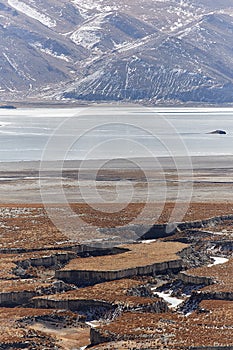 A 2019 View of Yamdrok lake in Tibet, China