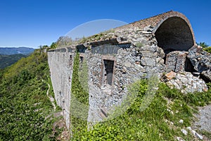 View of Ratti or Monteratti Fort in Genoa, Italy photo