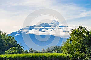 View of Raung Mountain from Jember.