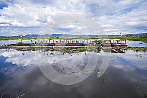 View of Rawa Pening Lake in Ambarawa, Central Java, Indonesia