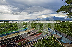 View of Rawa Pening Lake in Ambarawa, Central Java, Indonesia