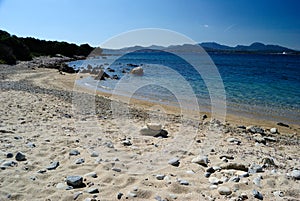 View of Razza di Junco beach, Costa Smeralda