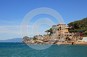 View on Recco - popular touristic resort.