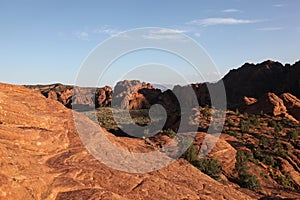 View of the red desert landscape of Snow Canyon State Park