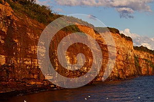 View of the red earth of Caplan