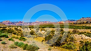 View of the Red Sandstone Mountains in Red Rock Canyon National Conservation Area