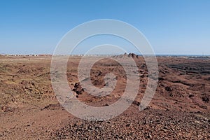 View on Red Sea and Tiran island, Saudi Arabia