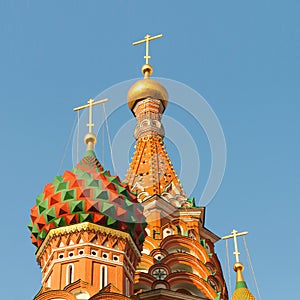 View of the Red Square with Vasilevsky descent in