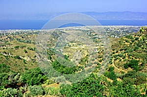 View on Reggio Calabria from Aspromonte photo