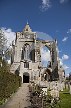 A view of the remains of Crowland Abbey, Lincolnshire, United Kingdom - 27th April 2013