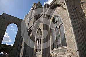 A view of the remains of Crowland Abbey, Lincolnshire, United Kingdom - 27th April 2013