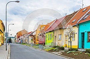 view of a residential quarter of the czech city Kromeriz...IMAGE