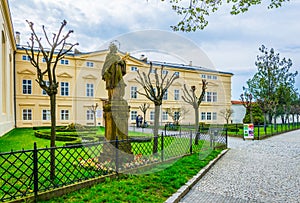 view of a residential quarter of the czech city Kromeriz...IMAGE