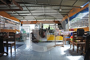 view of the restaurant dining room
