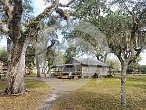 Restored Farm House, Fort Christmas Historical Park, Florida photo