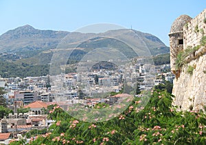 View of Rethymnon on a sunny summer day, Crete, Greece.