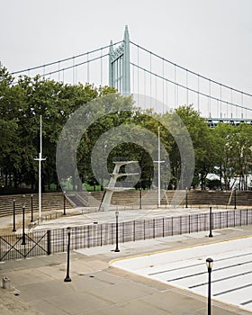 View of the RFK Bridge from Astoria Park, Queens, New York