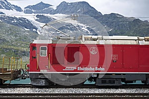View of Rhaetische Bahn train