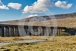 A view of the Ribblehead viaduct, North Yorkshire