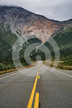 View of the Richardson Highway near Delta Junction Alaska