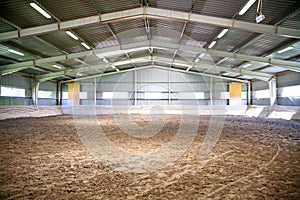 View an riding arena indoor without people