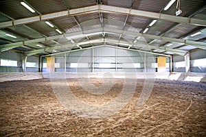 View an riding arena indoor without people photo