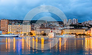 View of Rijeka city in Croatia photo